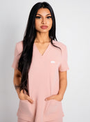 VITAL V-Neck Scrub Top- Pink