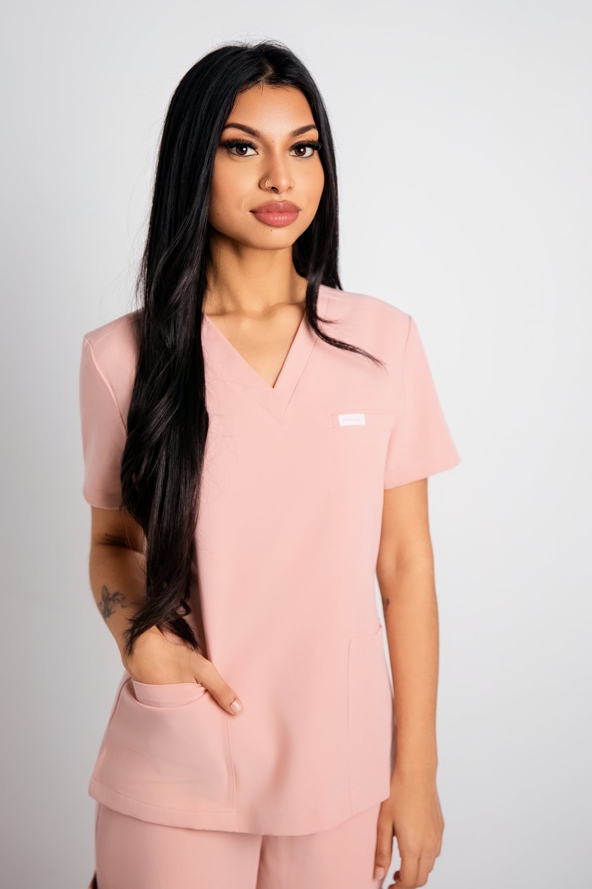 VITAL V-Neck Scrub Top- Pink