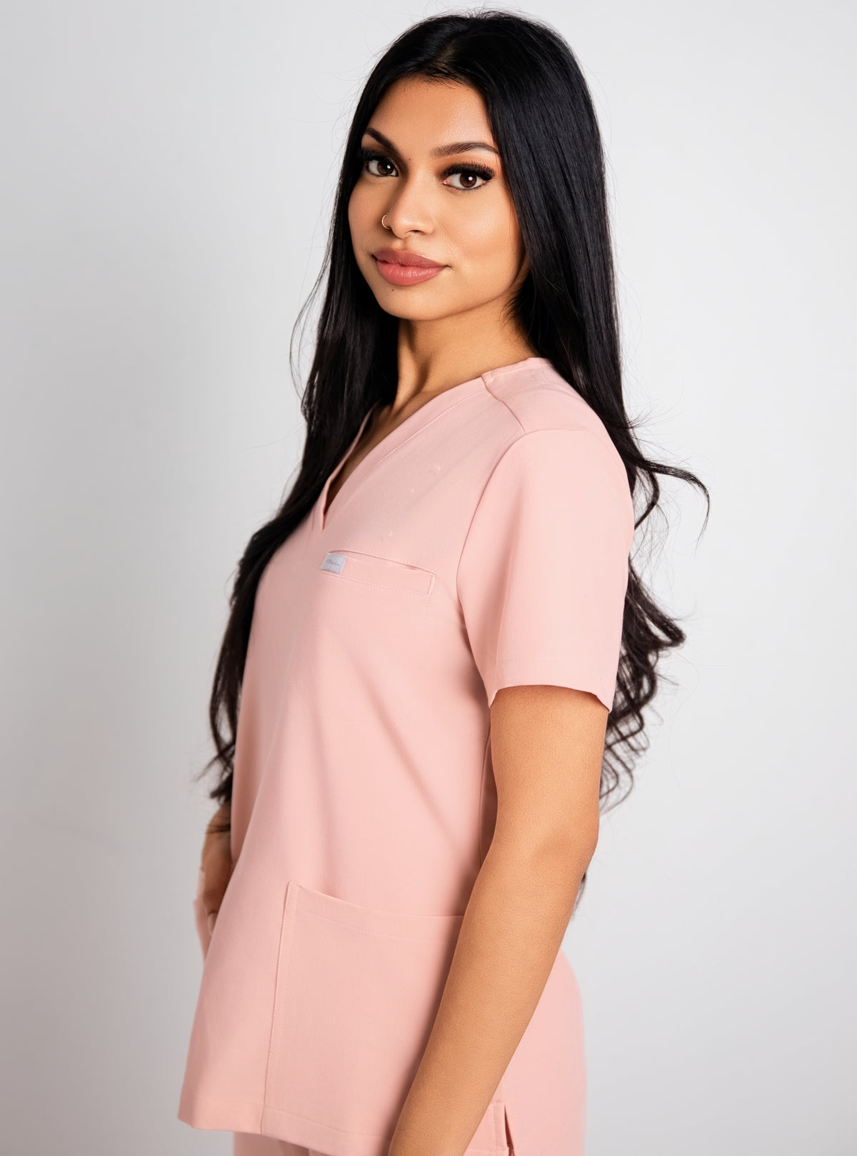 VITAL V-Neck Scrub Top- Pink