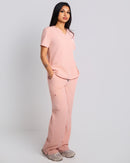 VITAL pink nursing scrub set for healthcare professionals