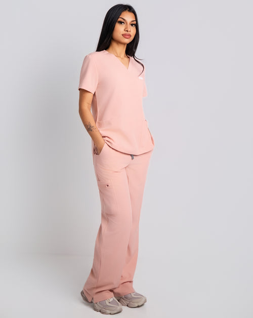 VITAL pink nursing scrub set for healthcare professionals