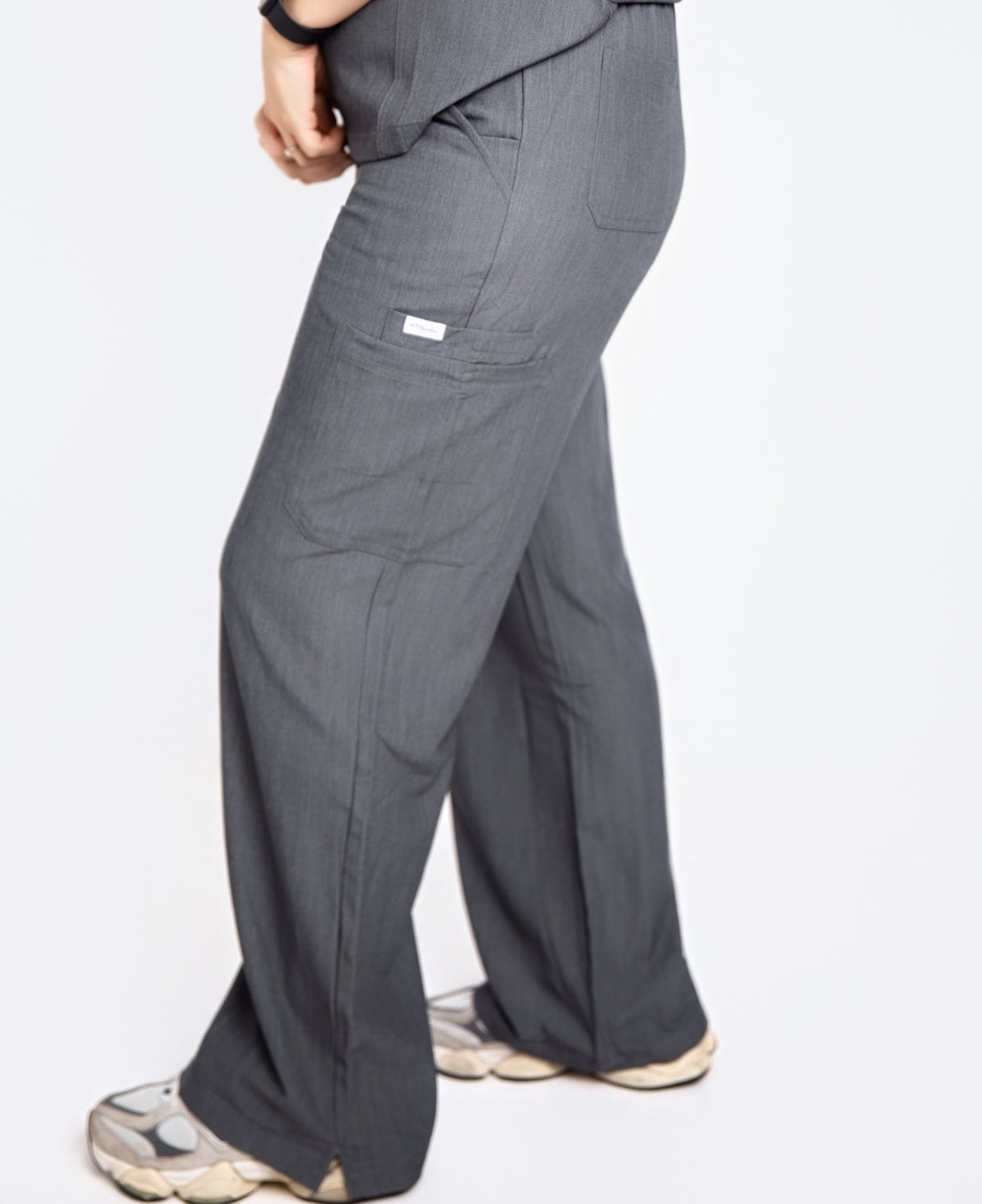 The Flow Straight-Leg Scrub Pant- Grey