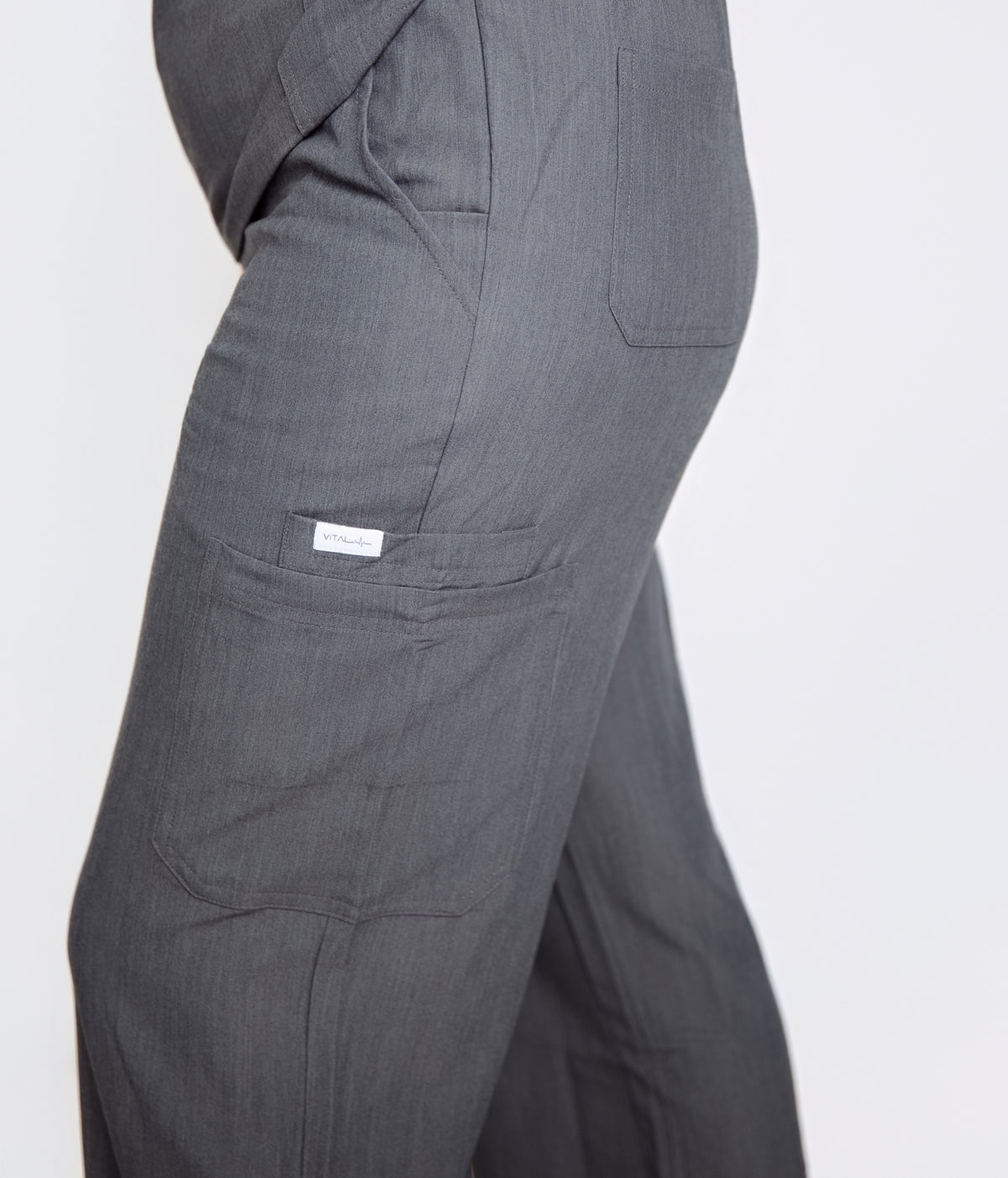 The Flow Straight-Leg Scrub Pant- Grey