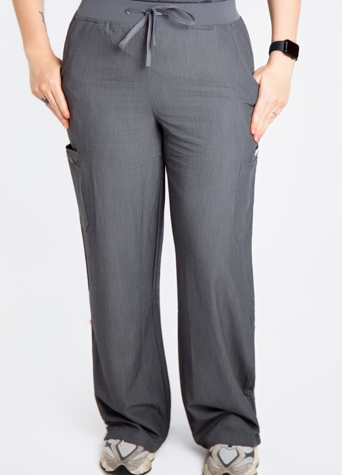 The Flow Straight-Leg Scrub Pant- Grey