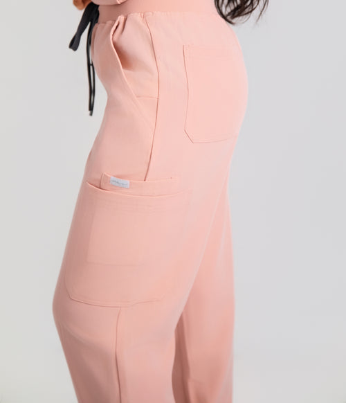The Flow Straight-Leg Scrub Pant- Pink