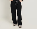 The Flow Straight-Leg Scrub Pant- Black